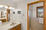 Ensuite bathroom with shower